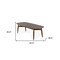Homeroots 95" Brown Solid Wood Dining Table 486020 - alternate 4