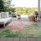 Homeroots 9' X 12' Pink And Green Abstract Washable Indoor Outdoor Area Rug 604819 - alternate 9