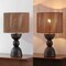 Jonathan Y Sherry 22" Bohemian Coastal Hourglass Totem Resin w/Hand-Woven Paper Rope Drum Shade LED Table, 2PK JYL5513C-SET2 - alternate 8