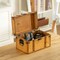 Vintiquewise Farmhouse Antique-Style Wood Treasure Chest with Leather Straps & Front Latch, Large QI004849.L - alternate 6