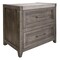 Homeroots 27" Gray Two Drawer Nightstand 527064 - alternate 1