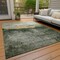 Homeroots 3' X 5' Fern Green Gold And Gray Abstract Washable Indoor Outdoor Area Rug 603005 - alternate 8