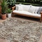 Homeroots 8' X 10' Brown Beige And Gray Abstract Washable Indoor Outdoor Area Rug 600279 - alternate 1