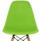 Homeroots 28" Green And Brown Heavy Duty Plastic And Solid Wood Counter Height Bar Chair 520673 - alternate 9