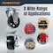 Powertec 3in Cast Iron Swivel Caster Wheels Set, 992 lbs Loads, Plate Casters - 2 with Brake 17225 - alternate 7