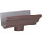 Amerimax Home Products End With Drop For 4-In. Gutter, Brown Galvanized Steel, 4-In. 1901019 - alternate 2