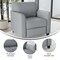 Flash Furniture Contemporary Chair, Gray Back, 30-1/2 in W 29" L 31-1/2" H, Flared, Leather Seat BT-827-1-GY-GG - alternate 8