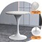 Leisuremod Round 27.56 in W, 29.35 in L, Stone/Stainless Steel, White VT20W-27WS - alternate 9