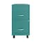Space Solutions 14.25 in W 2 Drawer Mobile Vertical File Cabinet, Teal 24408 - alternate 14