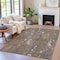 Homeroots 10' X 14' Chocolate And Beige Abstract Washable Indoor Outdoor Area Rug 631172 - alternate 6