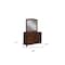 Homeroots 52" Brown Solid Wood Six Drawer Double Dresser 524150 - alternate 4