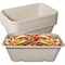 Ecoquality 24oz Rectangular Sugarcane Container, Compostable Bowls for Takeout, and Restaurant, 250PK EQCRTB24-250 - alternate 1