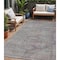 Homeroots 5' X 8' Pewter And Gray Aztec Washable Indoor Outdoor Area Rug 615555 - alternate 1