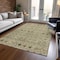 Homeroots 9' X 12' Sage Ivory And Beige Geometric Washable Indoor Outdoor Area Rug 612218 - alternate 9