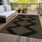 Homeroots 5' X 8' Black And Beige Geometric Washable Indoor Outdoor Area Rug 598723 - alternate 8