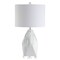 Jonathan Y Oslo 25.5" Ceramic Marble/Crystal LED Table Lamp, White JYL3042A - alternate 8