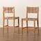 Bali & Pari Prita Bohemian Paper Loom and Natural Mahogany Wood 2-Piece Counter Stool Set 249-2PC-13882-ZORO - alternate 9