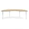 Flash Furniture Commercial Adjustable Height Kidney Activity Table-Standard Legs in LT NAT XU-A4896-KIDNY-LTNAT-T-A-GG - alternate 9