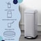 Happimess Betty Retro 8-Gallon Step-Open Trash Can, Gloss Gray HPM1007C - alternate 10