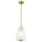 Nuvo Lune, Mini Pendant, Vintage Brass Finish, Etched White Glass 60/8237 - alternate 8