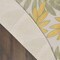 Homeroots 8' Green Yellow And Blue Round Palm Leaf Indoor Outdoor Area Rug 548060 - alternate 9