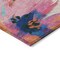 Homeroots 8' Navy Blue And Sky Blue Round Floral Washable Indoor Outdoor Area Rug 611073 - alternate 8