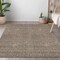 Homeroots 5' X 8' Brown And Beige Geometric Washable Indoor Outdoor Area Rug 595632 - alternate 7