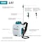 Makita 2 5/8 gal Backpack Sprayer, 5 9/16 ft L Hose, Cordless, Includes Battery/Charger XSU01SM1 - alternate 7