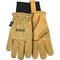 Kinco M Pigskin Leather Cold Weather Black/Gold Ski Gloves 901-M - alternate 9