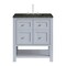 James Martin Vanities Breckenridge 30" Single Vanity, Serenity Blue, w/ 3 CM Phantome Eclos Top 330-V30-SRB-3PHT - alternate 1