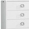 Homeroots 32" White Manufactured Wood + Solid Wood Stainless Steel Six Drawer Chest 491543 - alternate 5