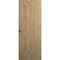 Sartodoors Invisible Solid Hidden Door with Handle, Planum 0010 Split Wood with Black Hidden Frame 28" x 80" L PLANUM0010HFB-SPW49-28 x 80-LH-O - alternate 1
