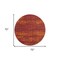 Homeroots 6' Red And Orange Round Abstract Indoor Outdoor Area Rug 545981 - alternate 9