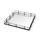 Homeroots Natural Finish Metal With Mirrored Glass Bottom And Railing Handle Tray 376036 - alternate 6