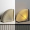 Jonathan Y Darla 10.6" Modern Art Deco Paper Half Pleated Fan LED Table Lamp, Natural JYL9108B - alternate 5
