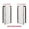Vdomdoors Steel Door Deux 1105 Gray Graphite Stainless Inserts Single Modern Painted 36x80 DEUX1105EXD-GRE-W36xH80-RH-O - alternate 8