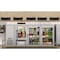 Koolmore 72in Commercial Back Bar Cooler in Silver With Side Condenser and LED Lighting, 18 Cu. Ft Capacity KM-BC-3GD-SCSS - alternate 9