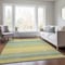 Homeroots 10' X 14' Yellow Denim Blue And Sky Blue Striped Washable Indoor Outdoor Area Rug 614862 - alternate 9