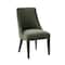Manhattan Comfort Beever Chenille Wood Dining Chair in Forest Green - Set of 2 DC103-GR - alternate 6