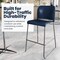 Flash Furniture Commercial Navy Plastic Stack Barstools, Contoured Backs and Sled Bases-Set of 3, 3PK 3-RUT-239AH-BS-NV-GG - alternate 10