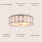 Jonathan Y Aria 3-Light 15.5" Metal LED Flush Mount, Brass JYL3503A - alternate 14