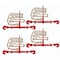 Mytee Products G70 Chain & Binder Kit - 4 1/2in - 5/8in Ratchet Load Binder, 41/2in x 16ft Chain, 4PK 1216CHRBx4 - alternate 1