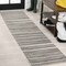Jonathan Y Castara Wavy Stripe Modern Cream/Dark Gray 2 ft. x 8 ft. Indoor/Outdoor Runner Rug SMB205C-28 - alternate 1