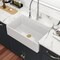 Wrightmaster 33" Apron-Front Single Bowl White Ceramic Workstation Kitchen Sink w/ Bottom Grids and Drying Rack ZOR-AWS332010JTDG - alternate 8
