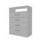 Homeroots 47" White Four Drawer Dresser 530266 - alternate 12