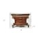 Homeroots 48in Brown and Black Solid Wood Three Drawer Sideboard 383192 - alternate 4