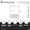 Kingston Brass 60" Acrylic Alcove Left-Hand Drain Tub with Right Sliding Tub Door, White/Brushed Brass KVTAP603622L7 - alternate 6