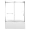 Kingston Brass 60" Acrylic Anti-Skid Alcove Left-Hand Drain Tub with Right Sliding Tub Door, White/Polished Chrome KVTAP6031L22T1 - alternate 1