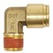 Mytee Products 5Pk DOT Brass Push to Connect Fitting Elbow 1/2in Tube ODx3/8in NPT Air Line Male MP-ABF-ELBOW1238 - alternate 5