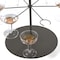 Lavish Home Cocktail Tree Stand 3-Tier Champagne Tower Holds 18 Stemware Glasses For Party Decorations KIT-DRNK1-BLK - alternate 10